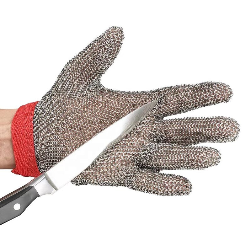 Cut Resistant Chain Mail Gloves Manufacturer - 316L Stainless Steel for Butcher