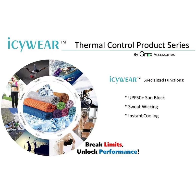 Outdoor Sports Towel Manufacturer - Full Color Printing Microfiber Cooling