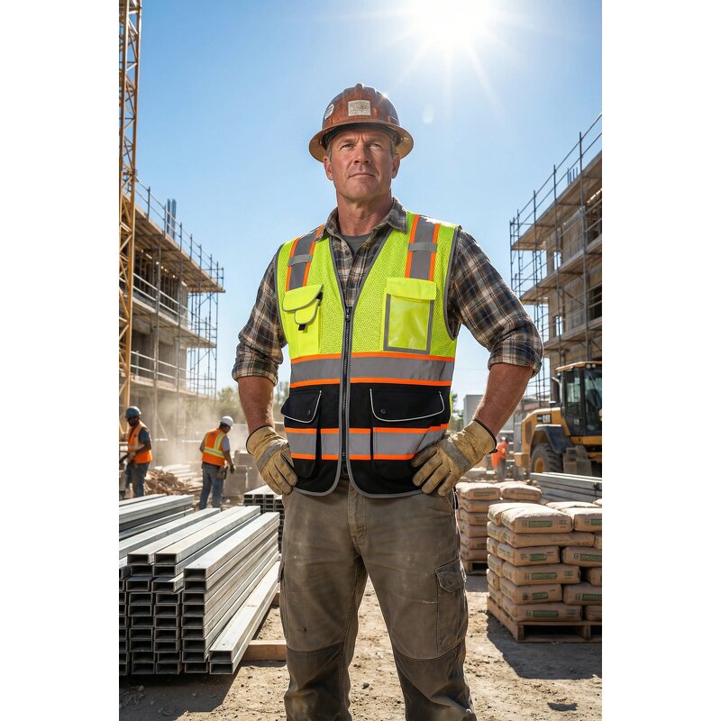 High-Vis Mesh Safety Vest Factory - ANSI/ISEA 107-2020 Color-Block