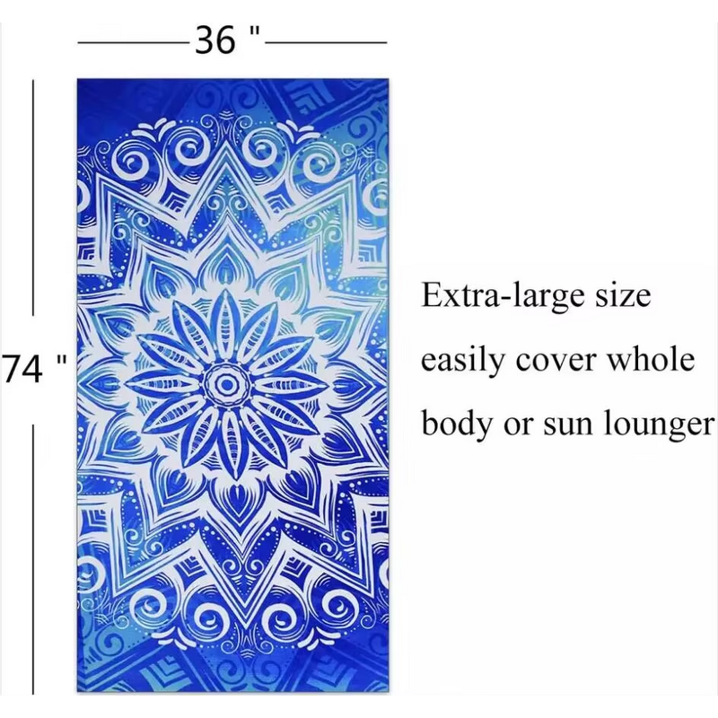 Super Large Beach Towel Manufacturer - Custom Digital Printed Sand Free