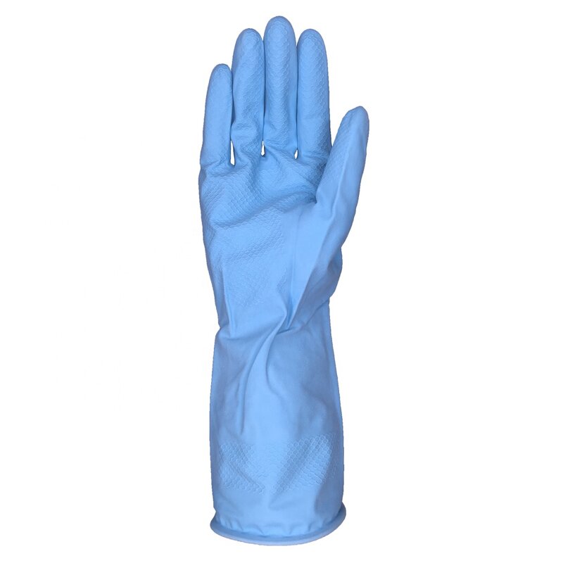 Cotton Lined Latex Gloves Manufacturer - 40gsm Dish Washing Household
