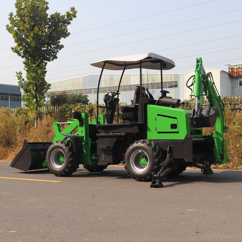 Backhoe Loader Supplier - CE EPA Mini Wheel Backhoe Loader