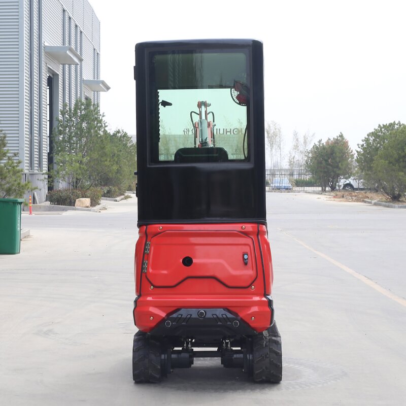 Mini Excavator Factory - 1 Ton with Cab Hydraulic Small Digger