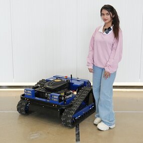 Remote Control Lawn Mower Factory - Crawler All Terrain Grass Cutter