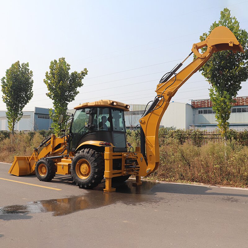 Backhoe Loader Factory - CE EPA 4WD Towable Backhoe Loader
