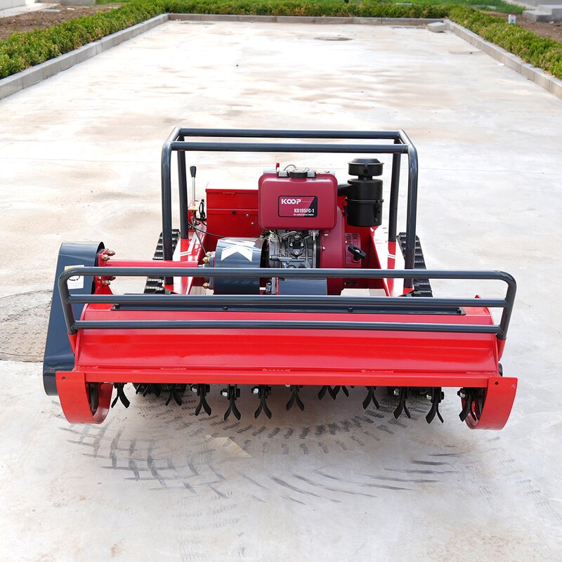 Remote Control Lawn Mower Factory - Diesel Crawler Grass Cutter