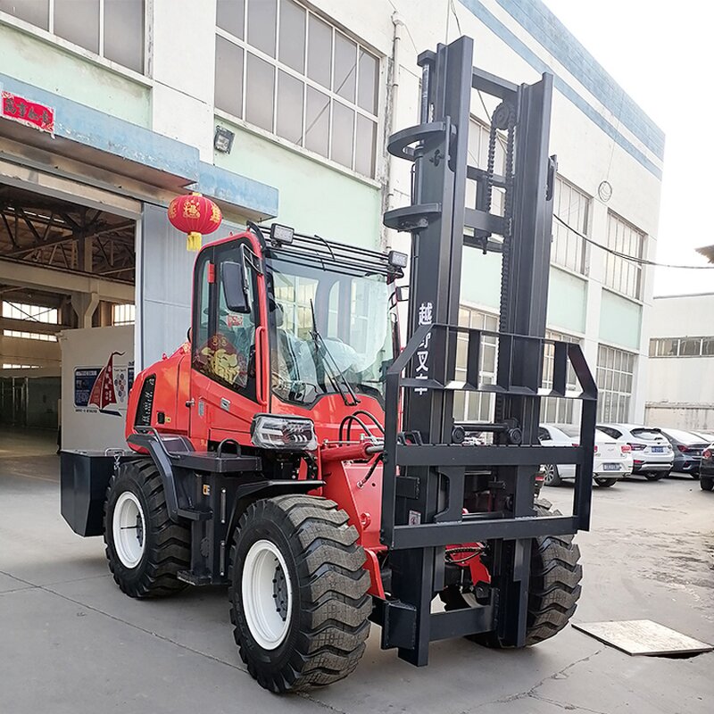 Rough Terrain Forklift Manufacturer - 4x4 Side Loader Farm Forklift