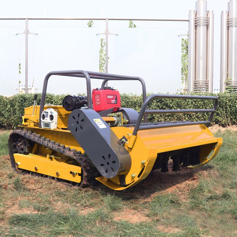Remote Control Lawn Mower Factory - Diesel Crawler Grass Cutter