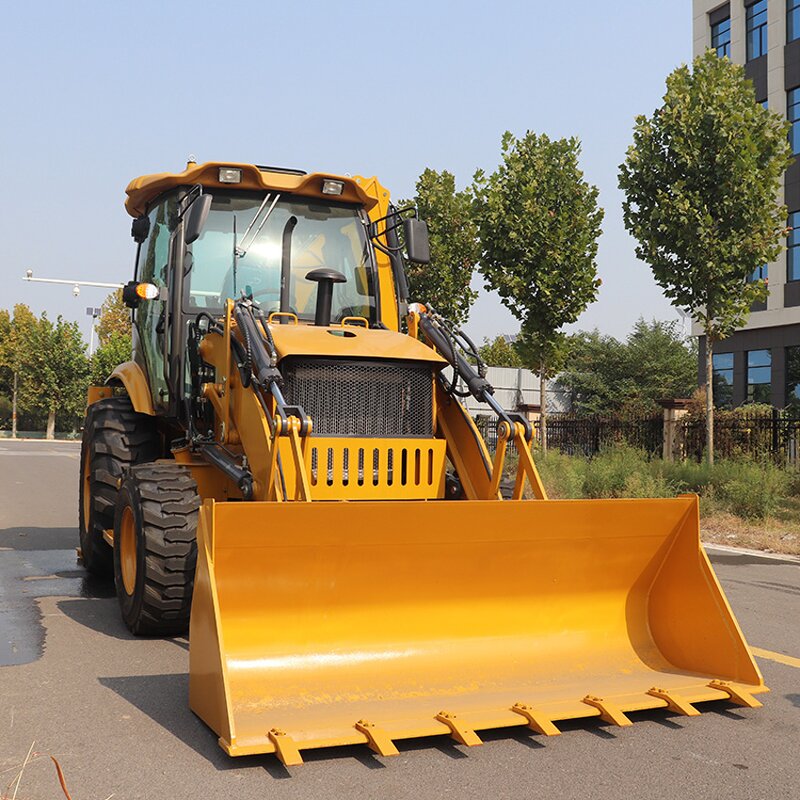 Backhoe Loader Factory - 4x4 Compact Tractor Backhoe Loader