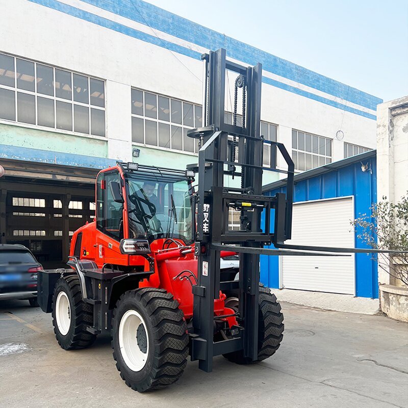 Rough Terrain Forklift Manufacturer - 4x4 Side Loader Farm Forklift