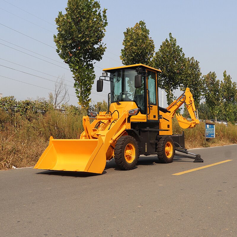 Backhoe Loader Manufacturer - CE EPA 4WD Towable Backhoe Loader