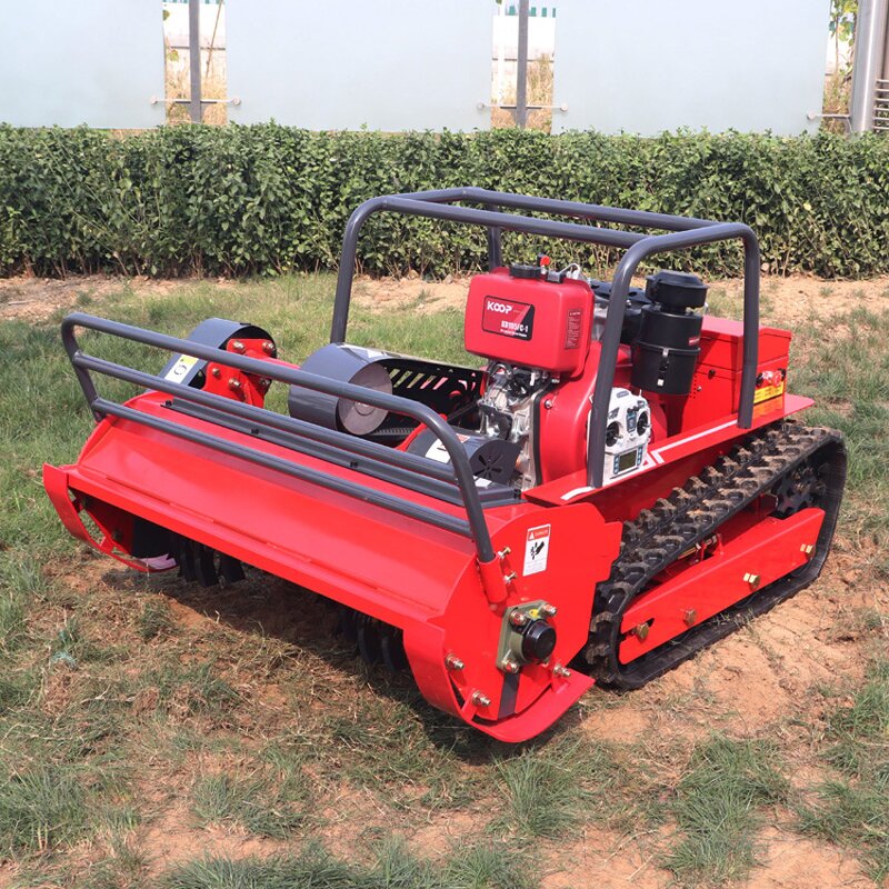 Remote Control Lawn Mower Manufacturer - 80-120cm Diesel Grass Cutter