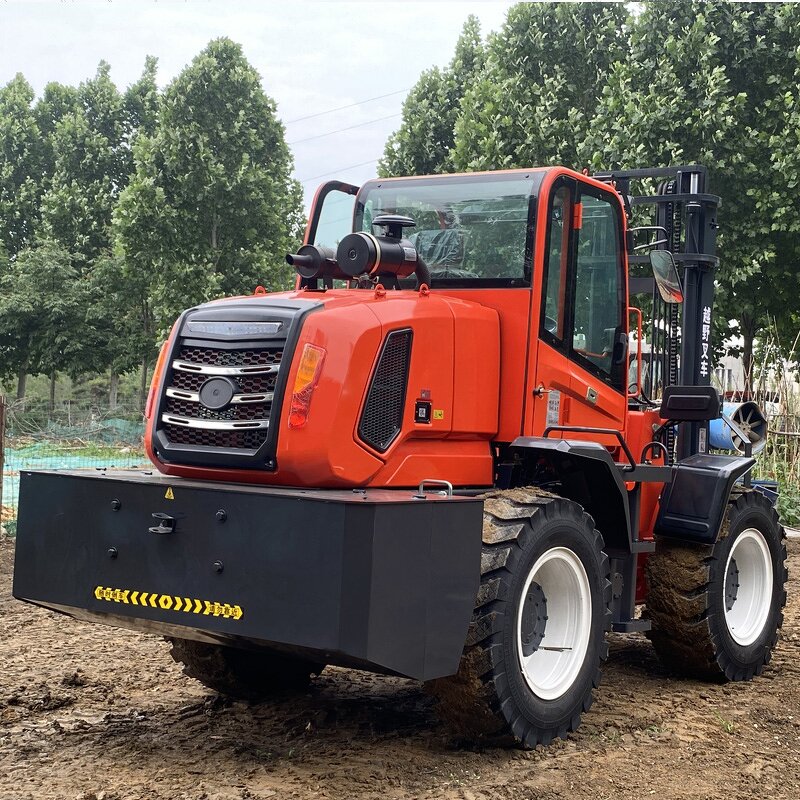 Rough Terrain Forklift Factory - 1 Ton 4WD Fully Hydraulic Forklift