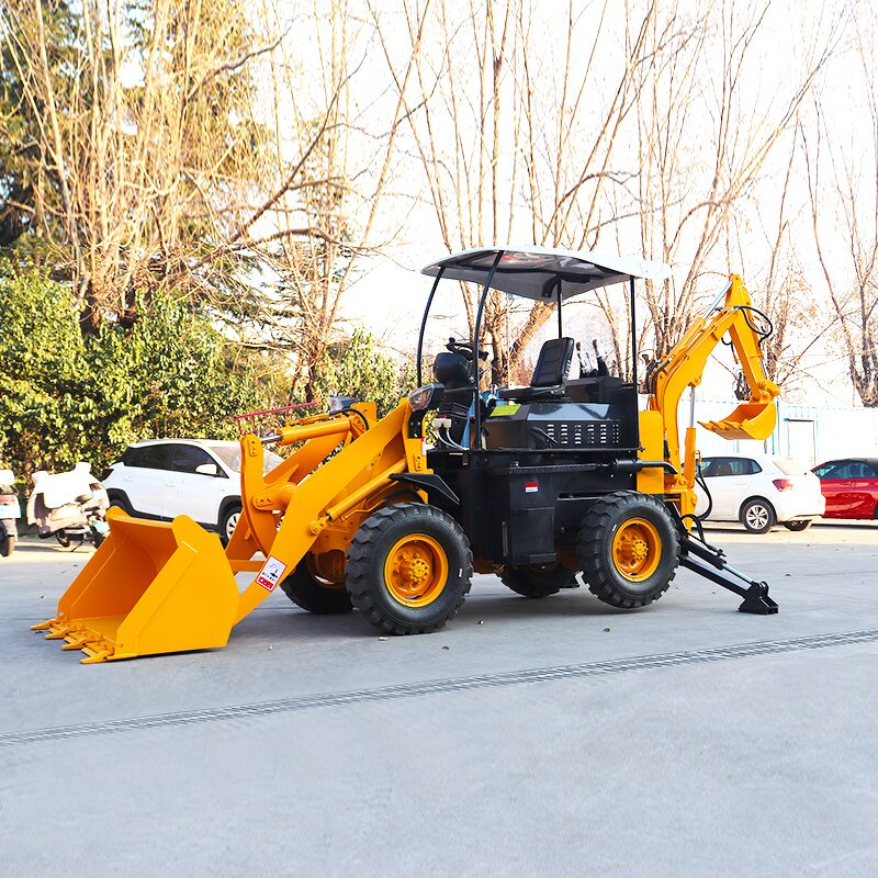 Backhoe Loader Supplier - 2.5-3 Ton 4x4 Earthmoving Backhoe Loader