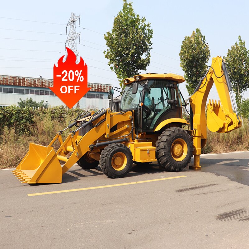 Backhoe Loader Factory - 4x4 Compact Tractor Backhoe Loader