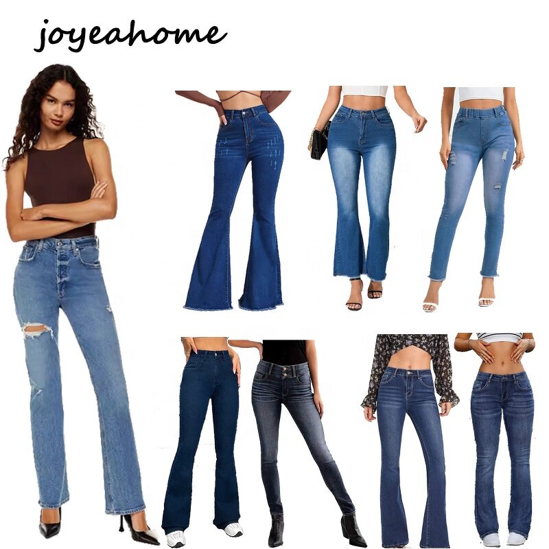 Women's White Jeans Manufacturer - Plus Size Low Rise Pants Leg Jeans Wholesale