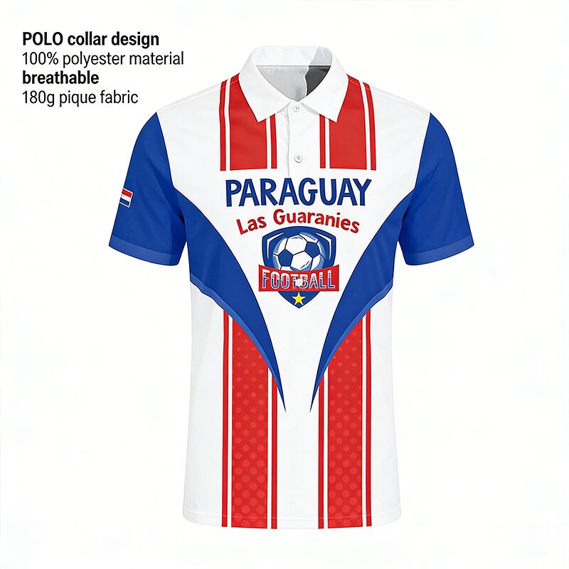 Paraguay Football Fan Items Factory - Breathable Quick Dry Adult Support