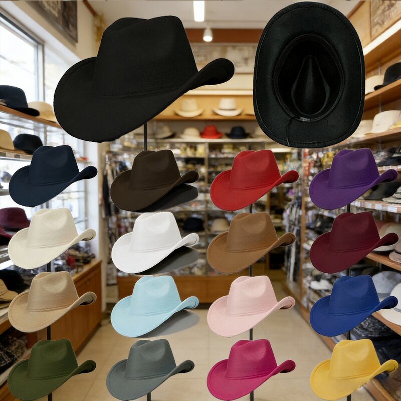 Luxury Fedora Hat Factory - 2025 OEM Western Style Wide Brim Custom Logo