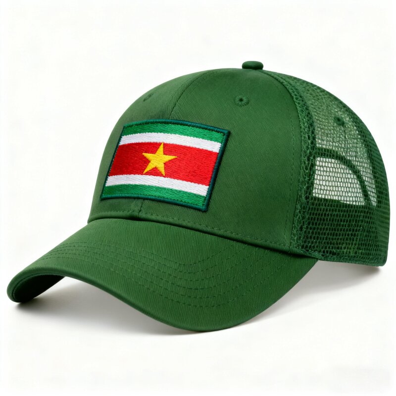 Suriname Flag Baseball Cap Manufacturer - Custom Embroidered Independence Day Hat