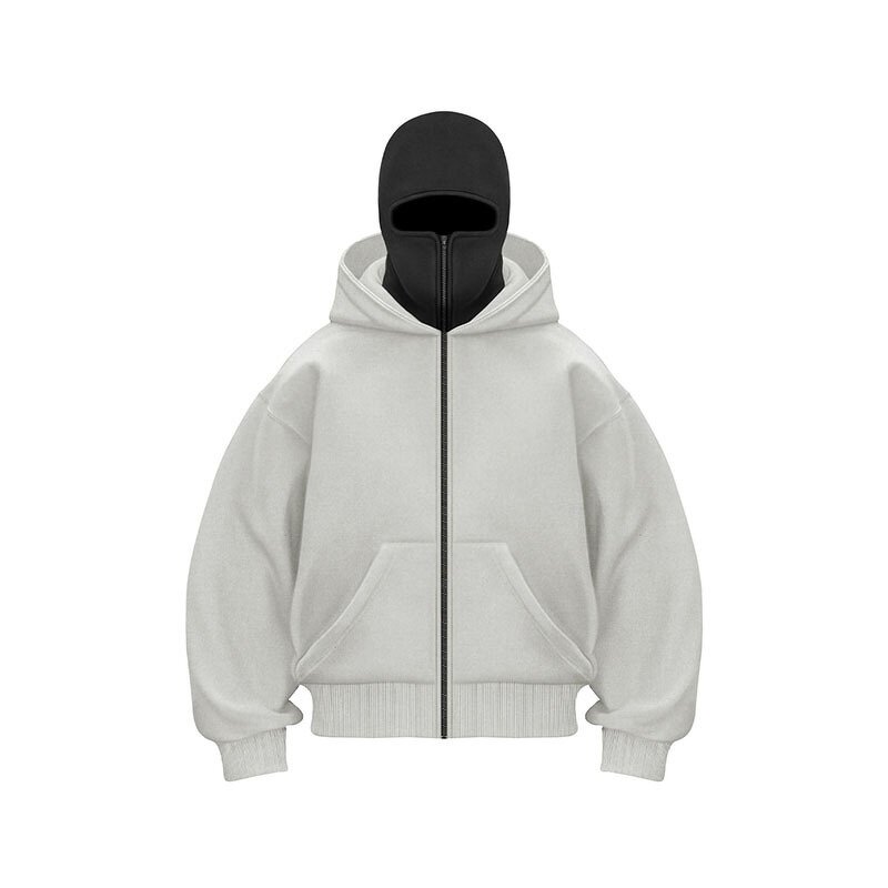 Double Hat Hoodie Manufacturer - Custom Logo Men Women Cotton Zipper ODM