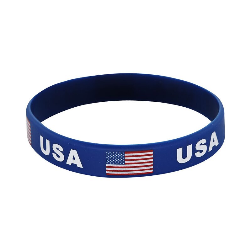 World Cup Silicone Wristbands Factory - Custom Country Flags Waterproof Sporty