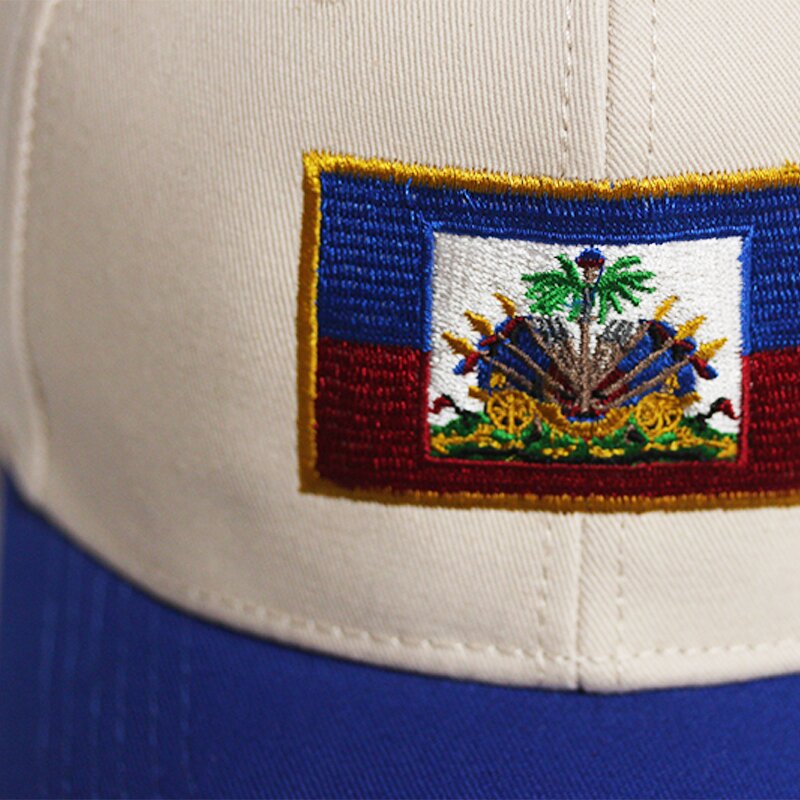 Haiti Soccer Baseball Cap Factory - 6-Panel Cotton Embroidery Sporty Team Hat