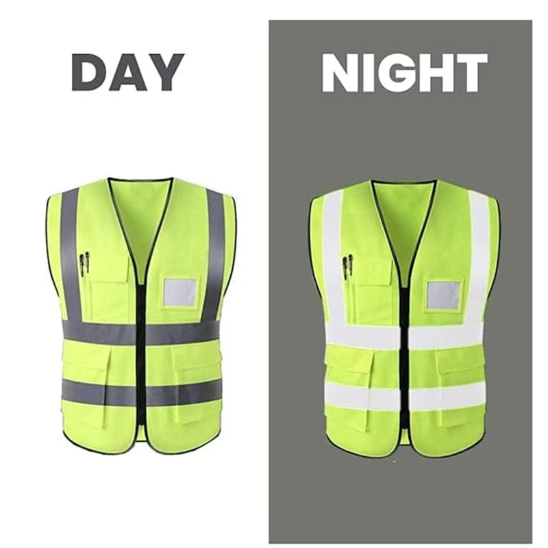 Executive Safety Vest Manufacturer - Unisex Reflective V-Neck Canvas Winter