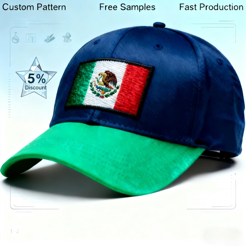 Mexican Flag Baseball Cap Factory - Embroidered Independence Day Hat 20 Years