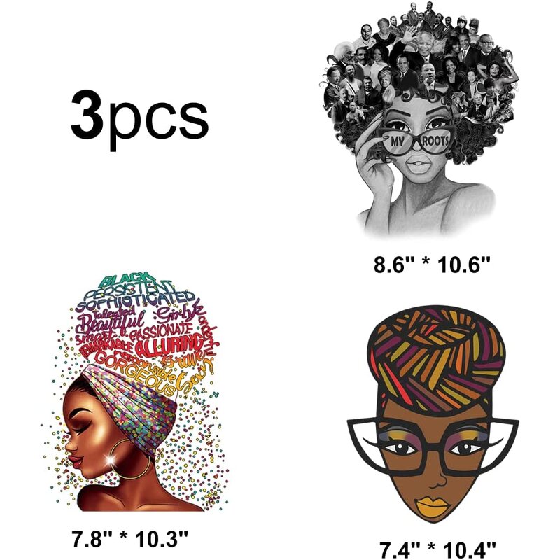 Plastisol Heat Transfer Sticker Factory - 3 Piece Set Lady DIY Decals Stock