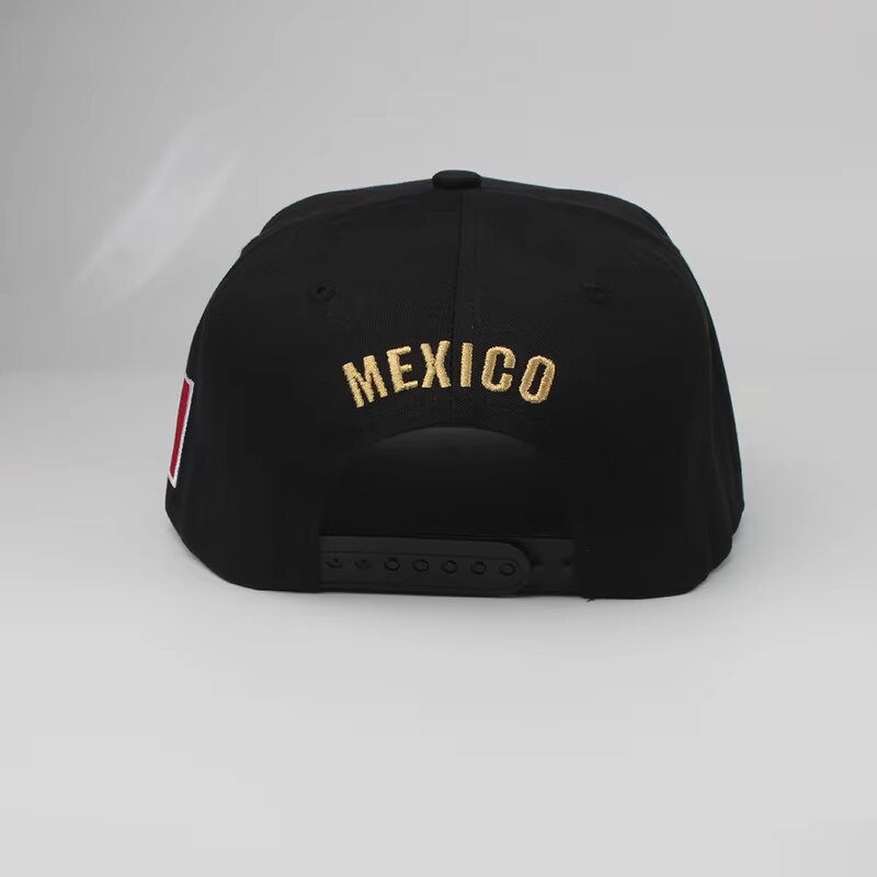 Mexico Flag Baseball Caps Factory - 6-Panel Cotton Snapback 3D Embroidery