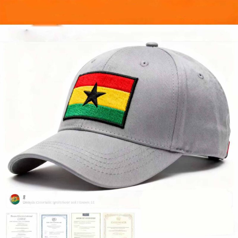Ghana Flag Baseball Cap Manufacturer - Embroidered Independence Day Hat Wholesale