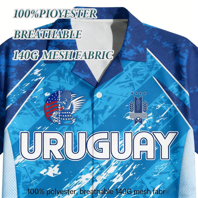 Uruguay Football Fan Items Manufacturer - Breathable Quick Dry World Cup Support