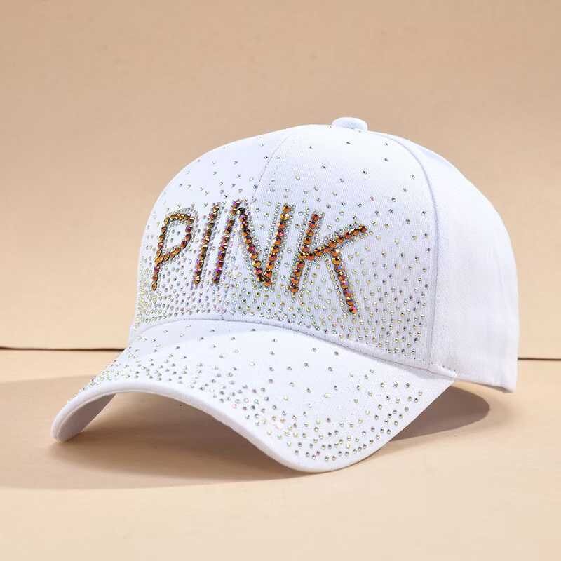 Pink Baseball Hat Manufacturer - Secret Pink Bling Stone Rhinestone Covered
