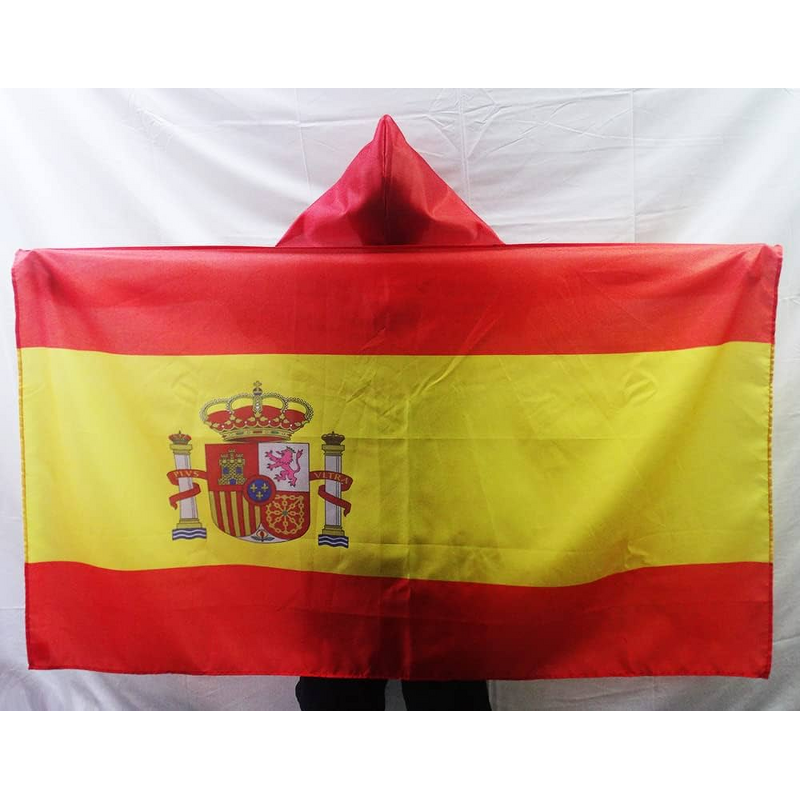 World Cup Flag Poncho Manufacturer - National Flag Cape for Patriotic Activities