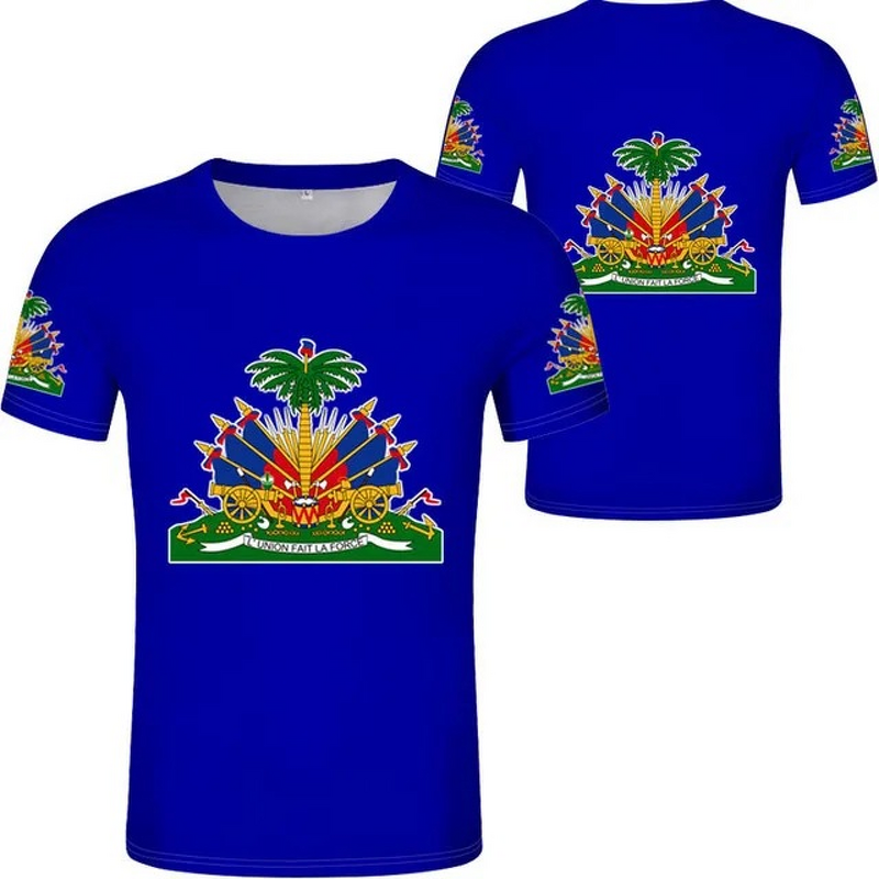 Haiti Flag T-shirts Manufacturer - Custom 3D Printed Soft Polyester Wholesale