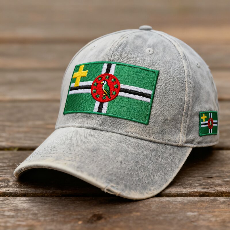 Dominica Independence Products Factory - 3D Full-Print Flag Hats Keychains Frames