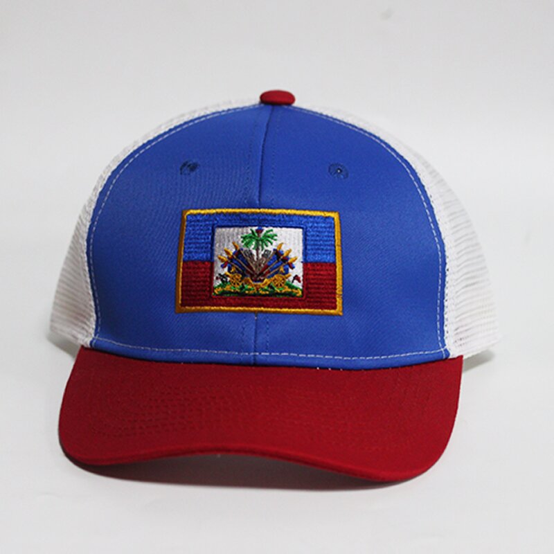 Haiti Soccer Baseball Cap Factory - 6-Panel Cotton Embroidery Sporty Team Hat