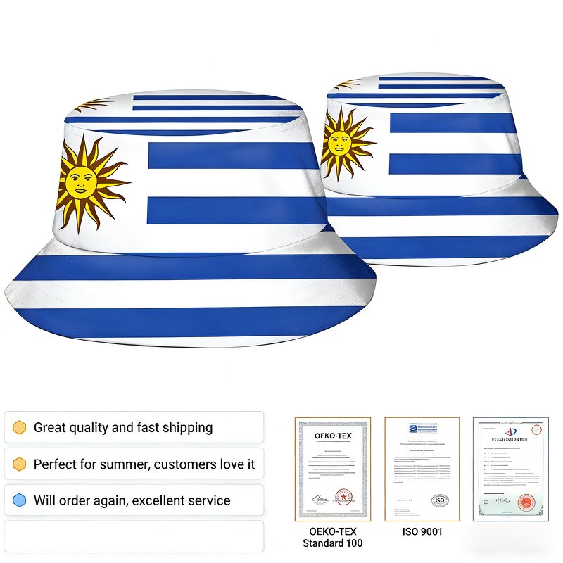 Uruguay Football Fan Items Manufacturer - Breathable Quick Dry World Cup Support