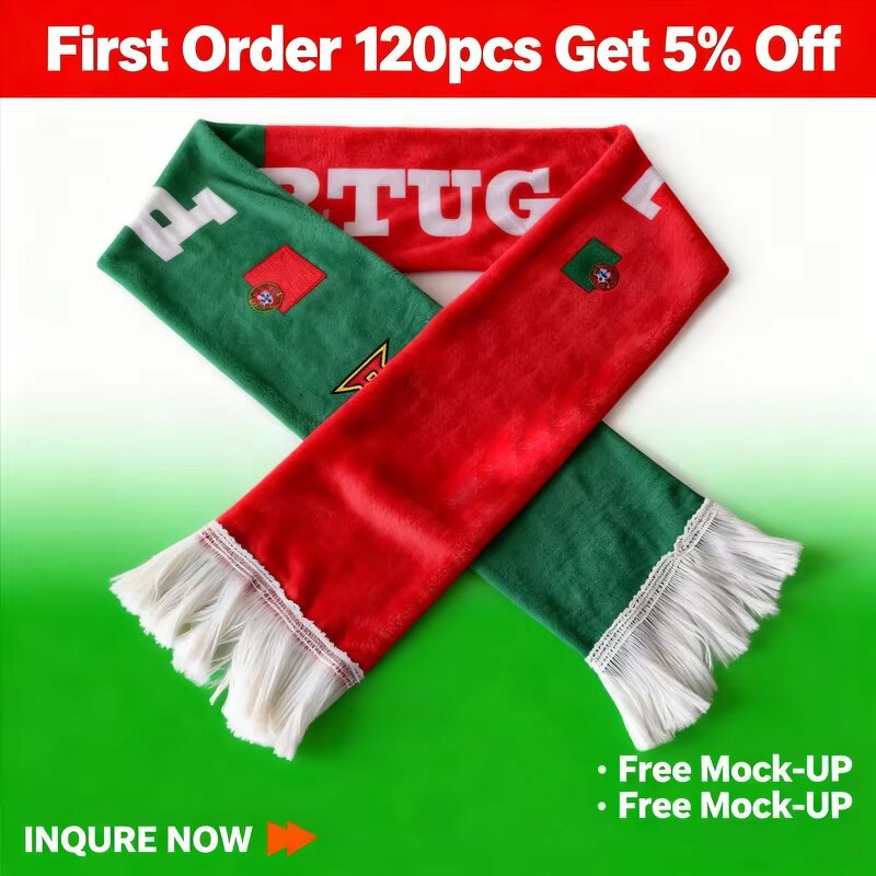 USA Fan Scarf Factory - Customizable Printed Team Logo Soft Anti-Pilling