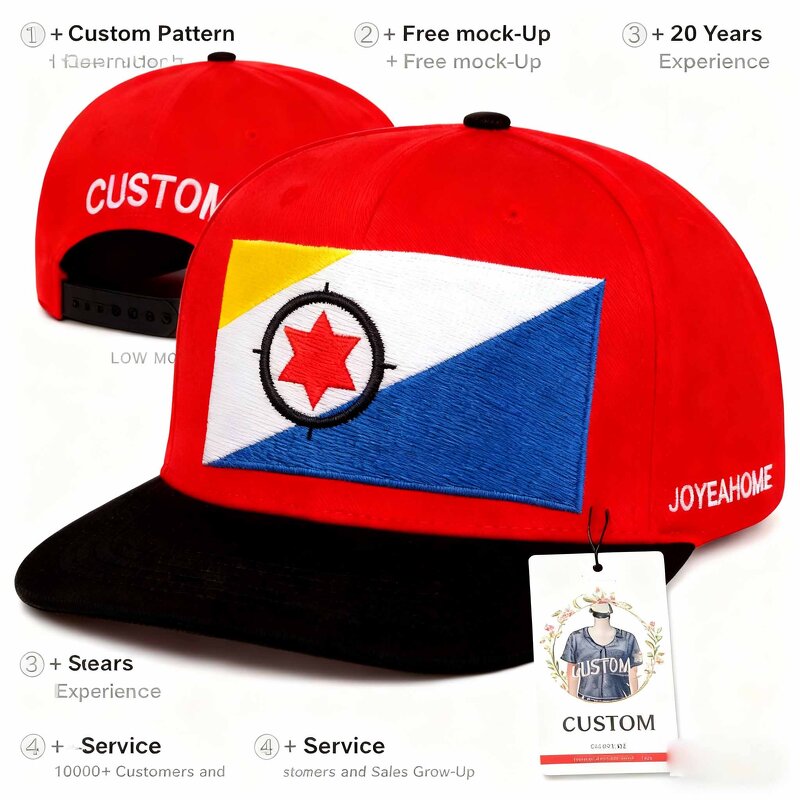 Bonaire Flag Baseball Cap Manufacturer - Embroidered Independence Day Hat 20-Yr Exp