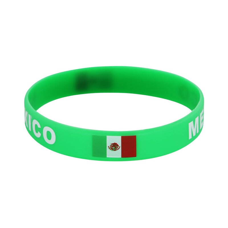 World Cup Silicone Wristbands Factory - Custom Country Flags Waterproof Sporty