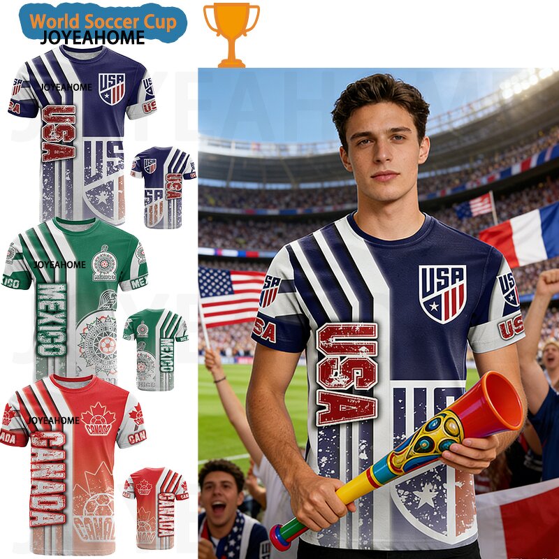 World Cup Soccer Shirt Manufacturer - 2026 Custom Logo Oversized Polyester Short