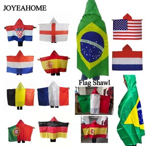 World Cup Flag Poncho Manufacturer - National Flag Cape for Patriotic Activities