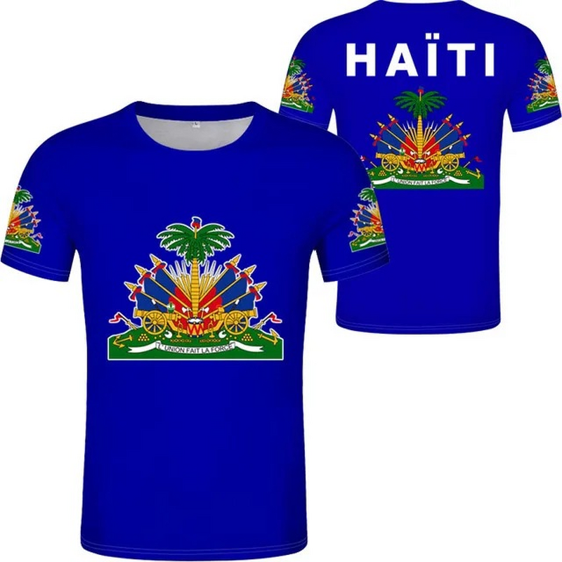 Haiti Flag T-shirts Manufacturer - Custom 3D Printed Soft Polyester Wholesale