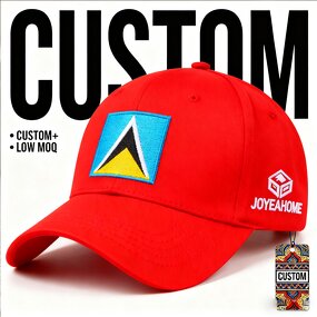 St. Lucia Flag Baseball Cap Manufacturer - 3D Embroidery Independence Day Hat