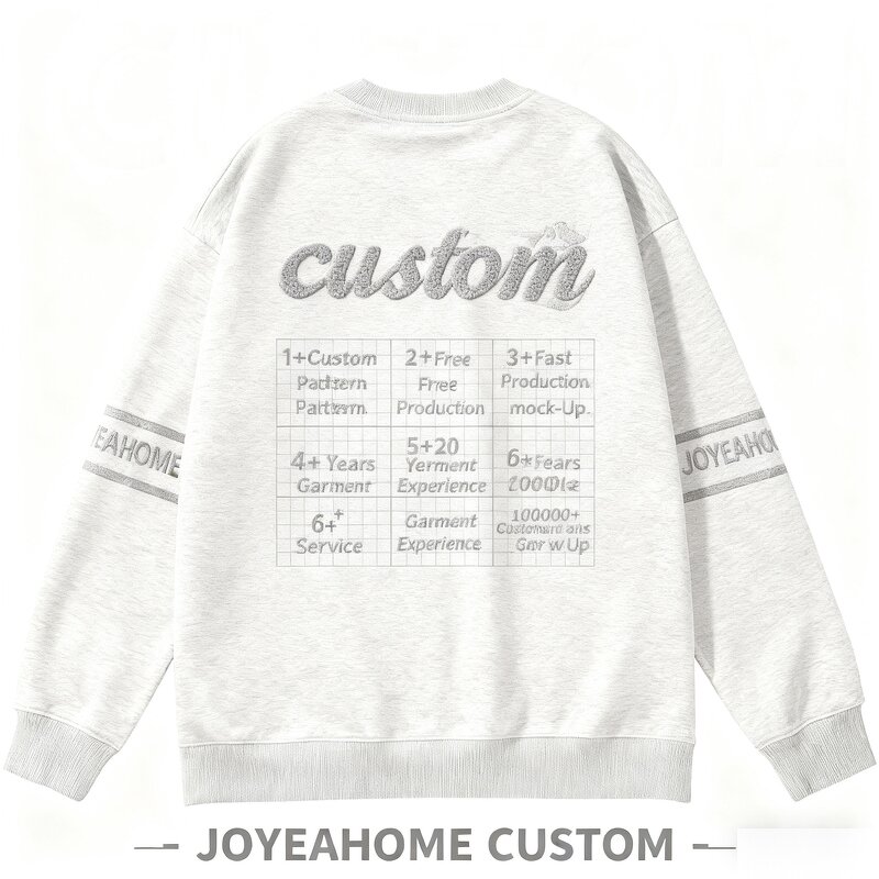 French Terry Sweatshirt Factory - Crew Neck Custom Design Wholesale Bulk