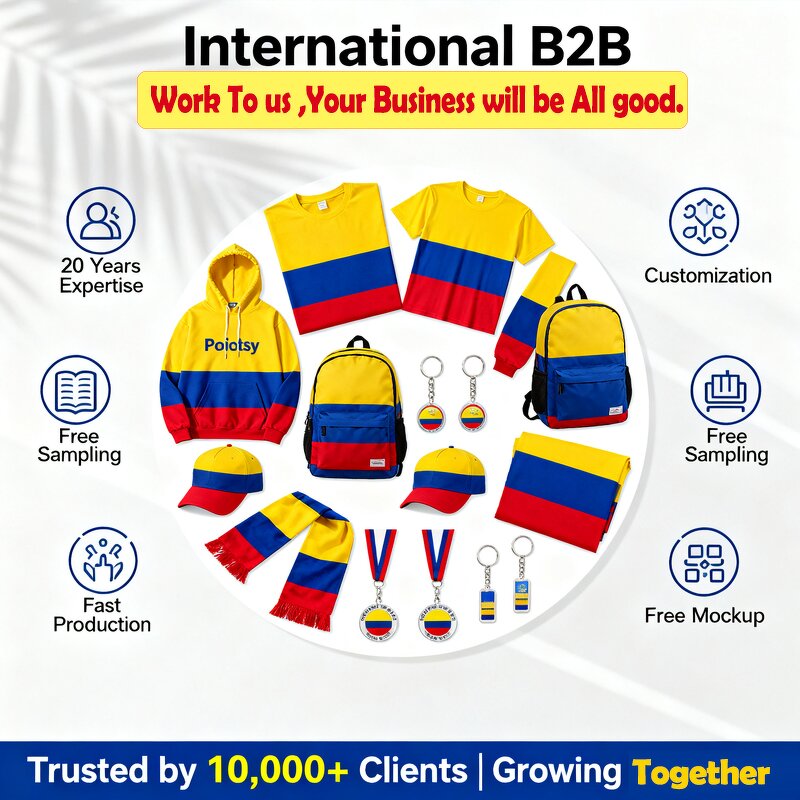 Colombia Flag T-Shirts Manufacturer - Wholesale Small MOQ Bulk Fast Delivery