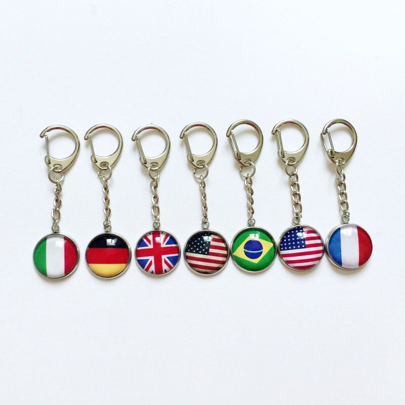 National Flag Keychain Manufacturer - Bulk Country Flag Key Fob Souvenir