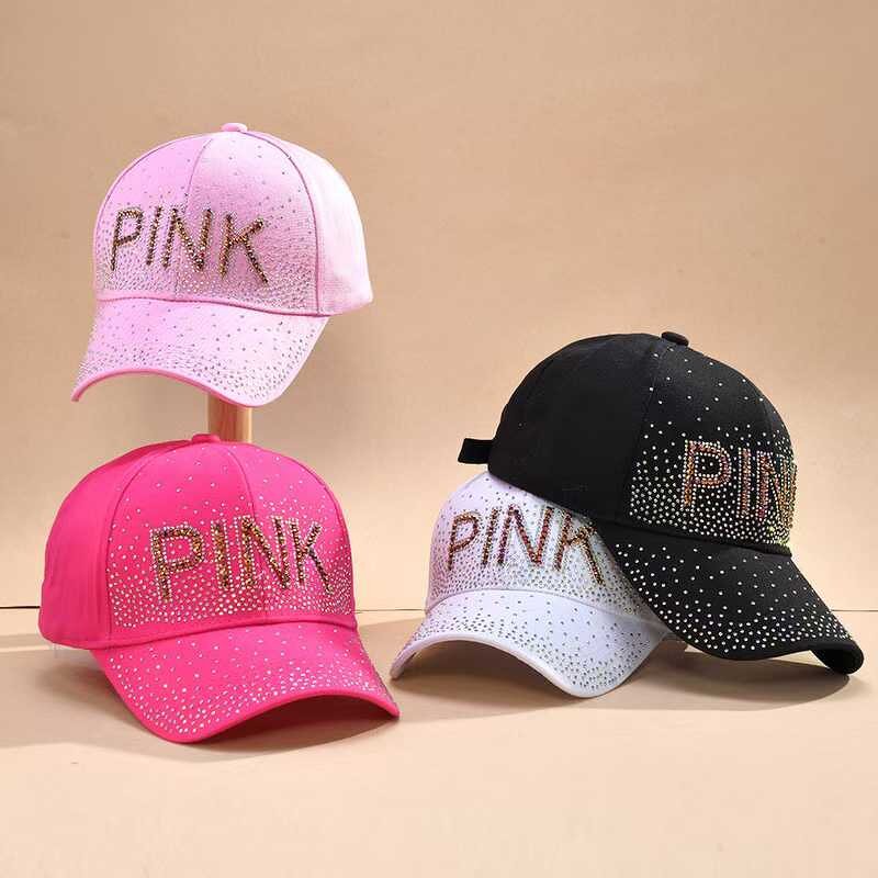 Pink Baseball Hat Manufacturer - Secret Pink Bling Stone Rhinestone Covered