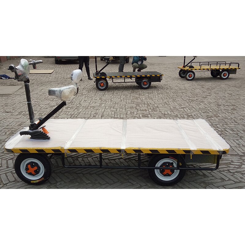 Electric Trolley Supplier - 1 Ton Transport Cargo Platform Trolley